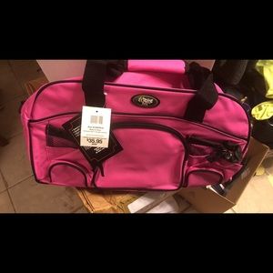 Bright pink Extreme Pak gym bag